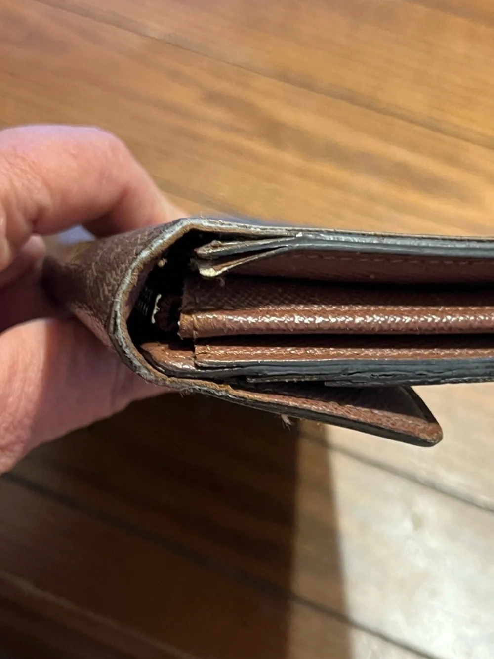 Louis Vuitton Monogram Canvas Long Wallet - Dark Brown Monogram